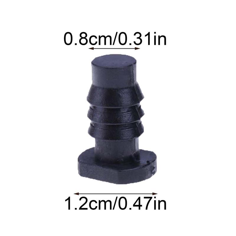Tappi per Tubo dell'Acqua 10 Pezzi Tappi Terminali Resistenti per Irrigazione a Goccia Accessori Tappo Stop per Tubo Acqua 8mm per Prati Cortili Giardini