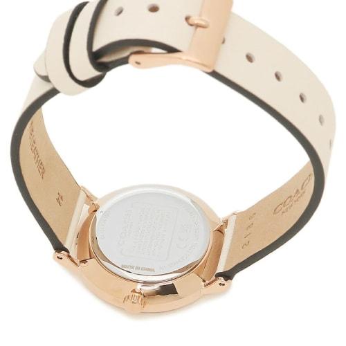 Coach Women's Perry Watch, 28mm, Quartz, Silver/White, Leather, 14503796