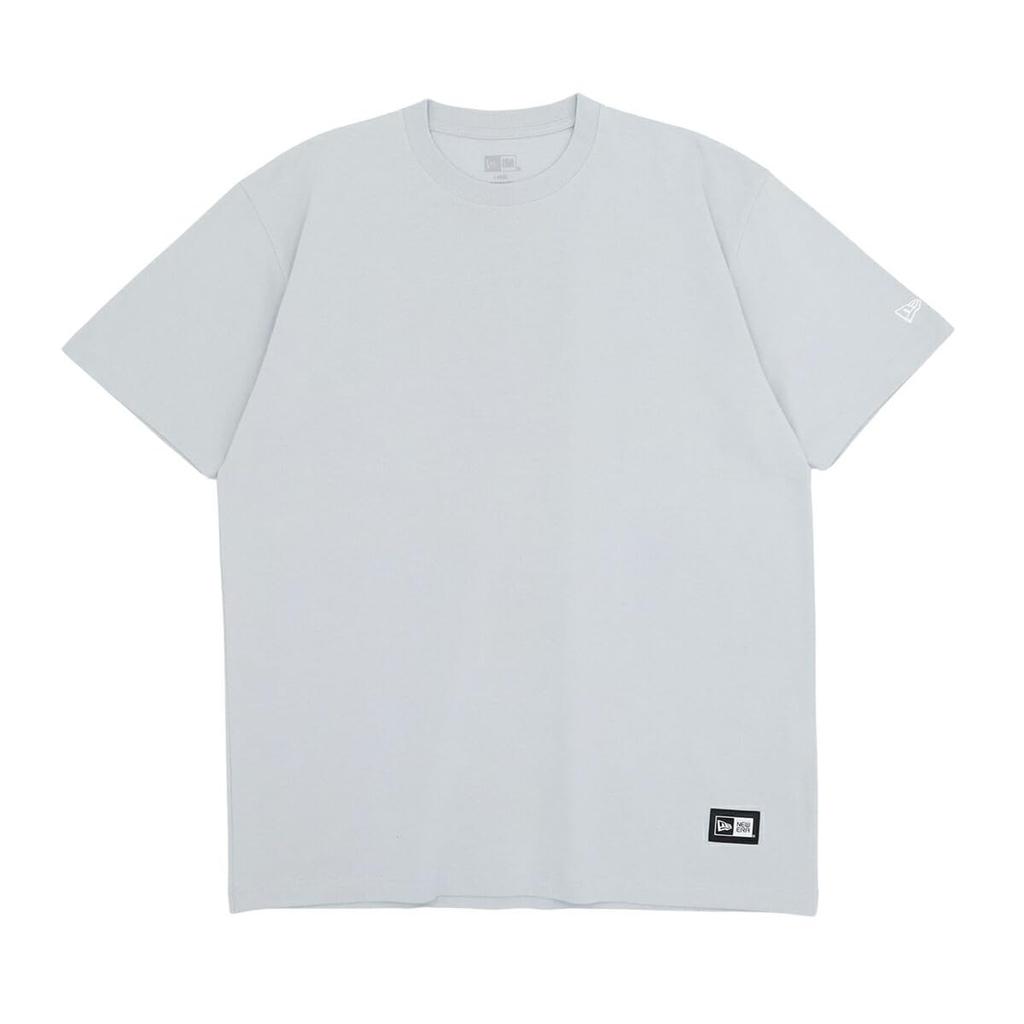 NEW ERA Short Sleeve Snow Gray Hem Box Logo Size S T-Shirt