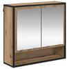 Bathroom Furniture Set with Shelf 3 Pcs Artisan Oak Wood Based Material