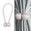 2Pcs Classical Round Ball Magnetic Curtain Tiebacks Curtain Buckle Tie Backs Holder AccessoriesGray