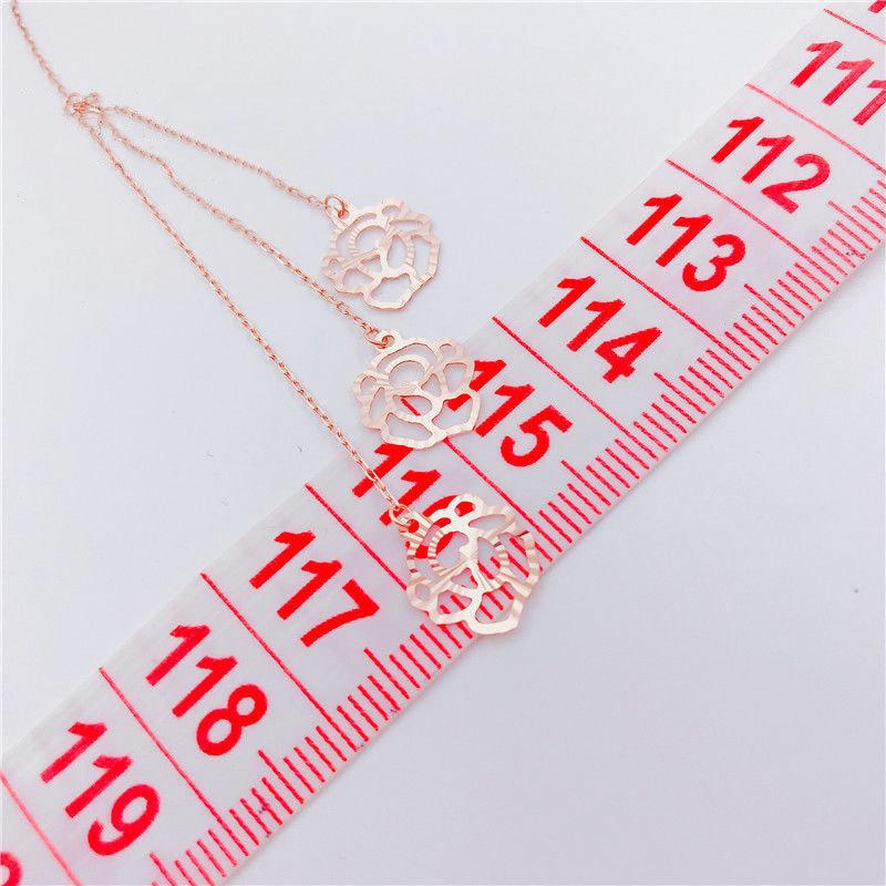 Purple Gold Flower Fringed Hollow Earrings Temperament Rose Gold Plated Colored Gold Earrings