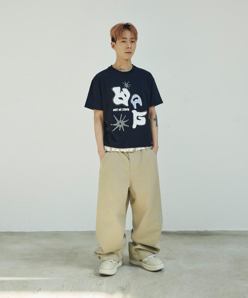 SCALLYWAG [Ryu Jung-Ran × Skelly Wung] Pull Up Straight Cotton Pants [Beige]