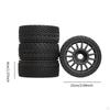 4 Pieces RC Wheel and Tire DIY Accs Easy Installation Professional Model Spare Parts Replace