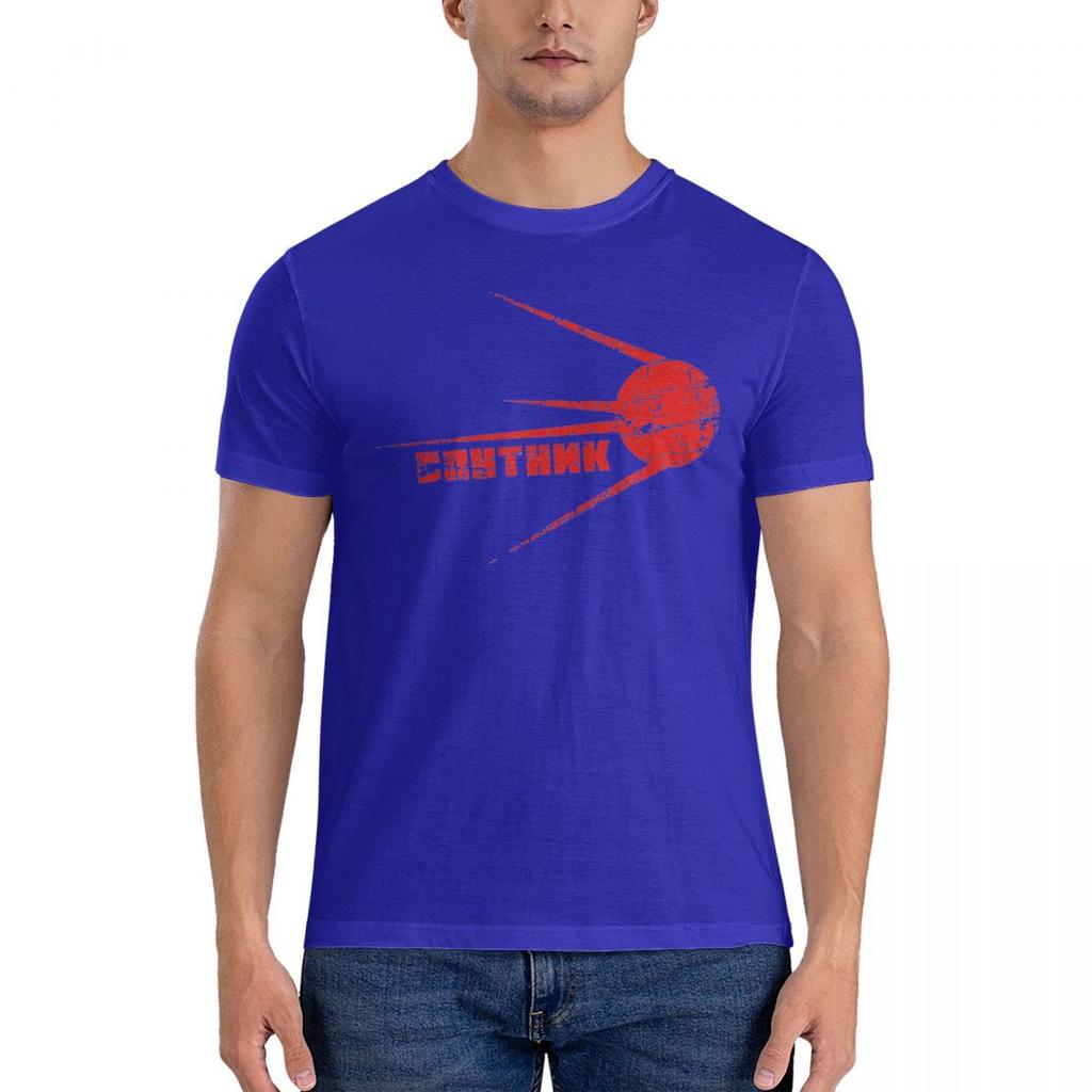 SPUTNIK CCCP Russian T Shirt Beach Y2K Casual T Shirts 100% Cotton Leisure Tee Shirt For Mens Short-Sleeve Design Tees