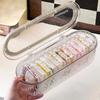 Household Dustproof Chopstick Box With Lid Kitchen And Restaurant Spoon Fork Cutlery Storage Box Light Luxury Transparent