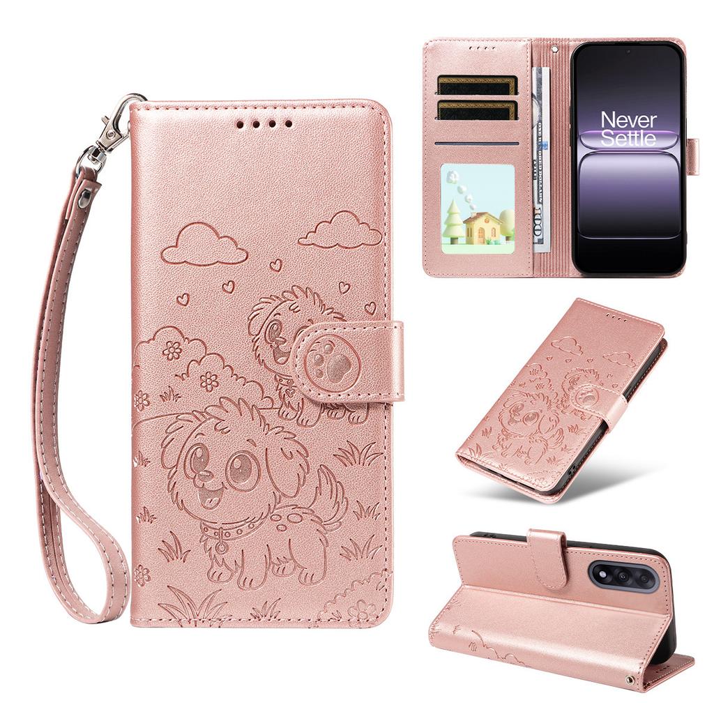 Suitable for Motorola G67 Power Three-card photo frame embossed phone case G06 Love Dog Anti-Stealing Device