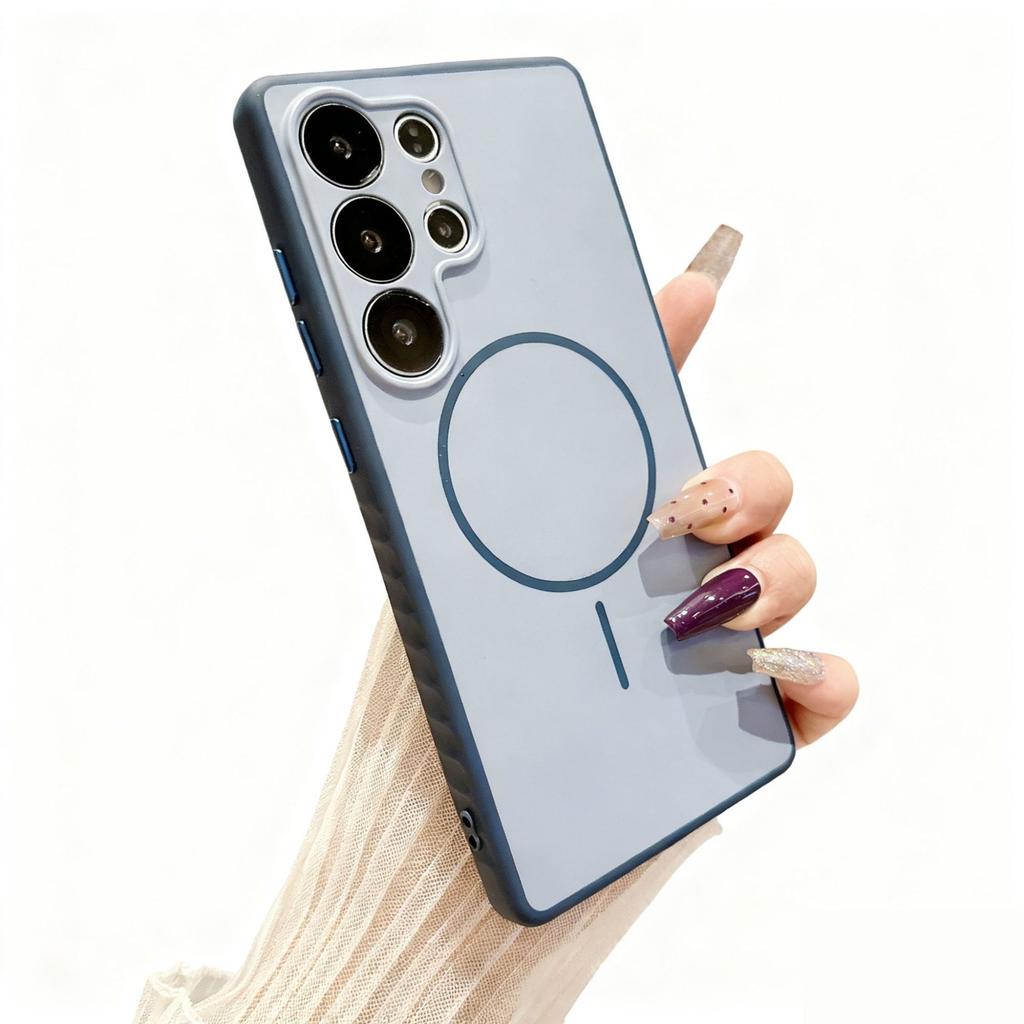 case for Samsung S26 S25 S24 S23 S22 ultra Matte skin magnetic suction protective case full coverage Wireless Charging plain