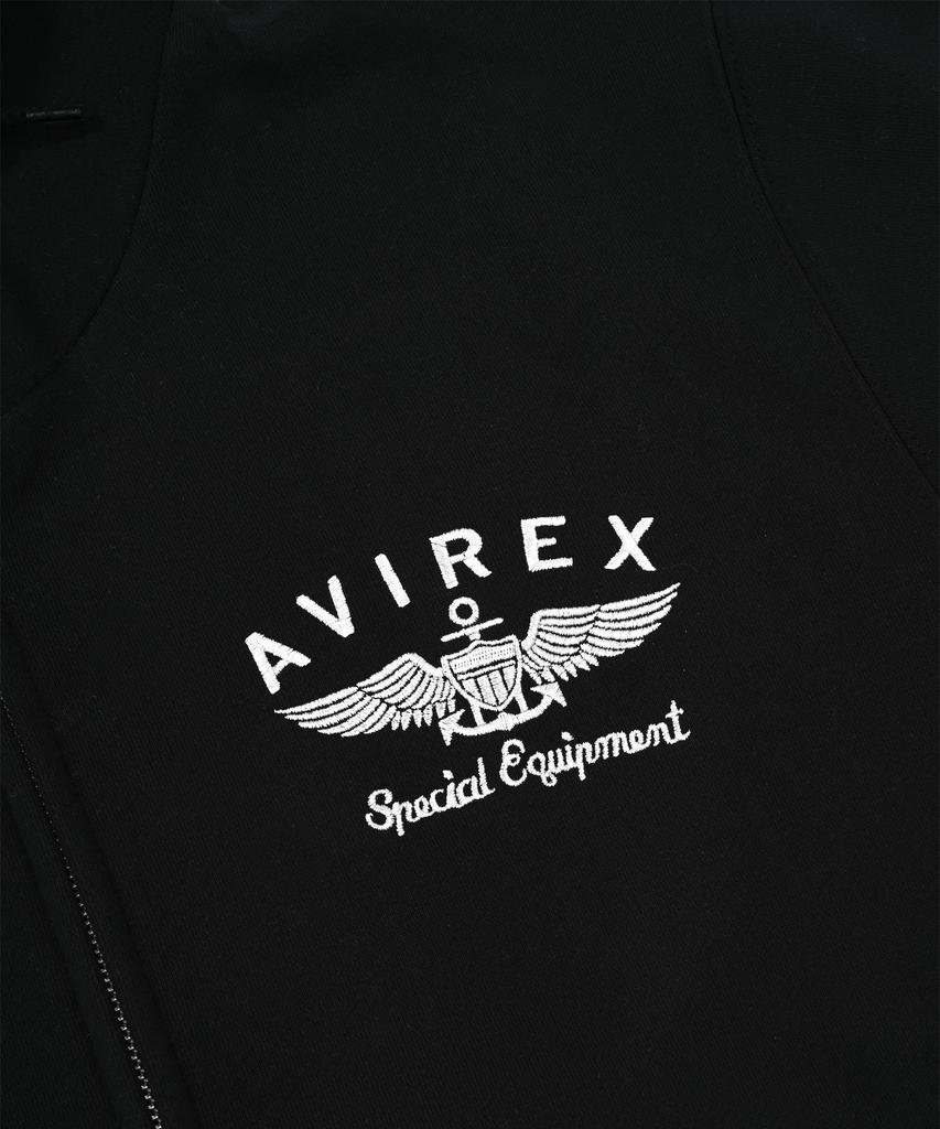 Avirex Varsity Logo Sweatparka / Black 7833931009