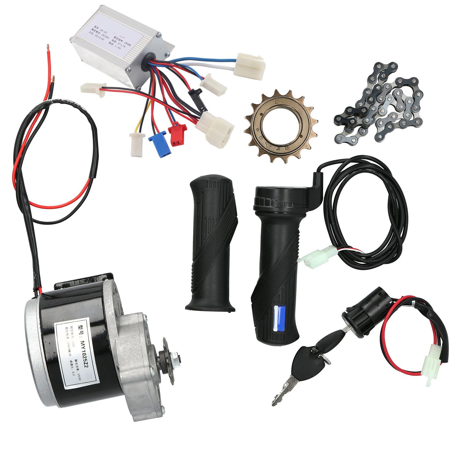Shoemst My1025z2 Diy Brush Motor Set Electric Conversion Kit For Electric Bicycle Scooter 24V 250W