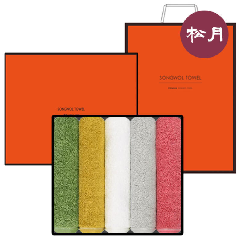 Colorful Hotel Towels 170g 30 count 5-piece set 1 set of all