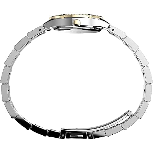 Timex Women's Solar Premium Dress Watch 28mm, Two-Tone, Classic