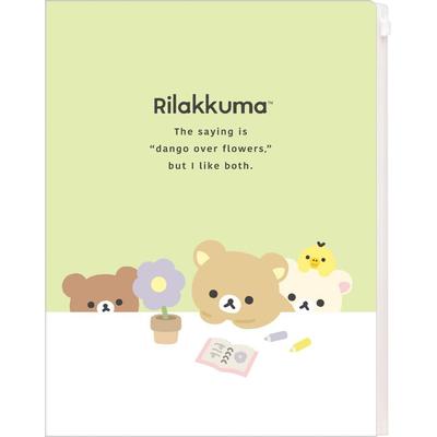 San-X Rilakkuma Clear File Folder Set (6+1) FA14802, Cute Document Organizer