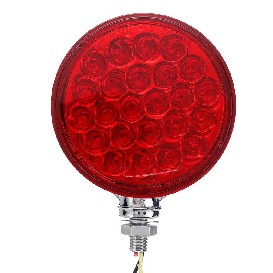 12v/24V Red Yellow Double Face LED Side Marker Light Stop Turn Signal Tail Lights Lamp for Trucks Cars Trailers Lorry Tractors