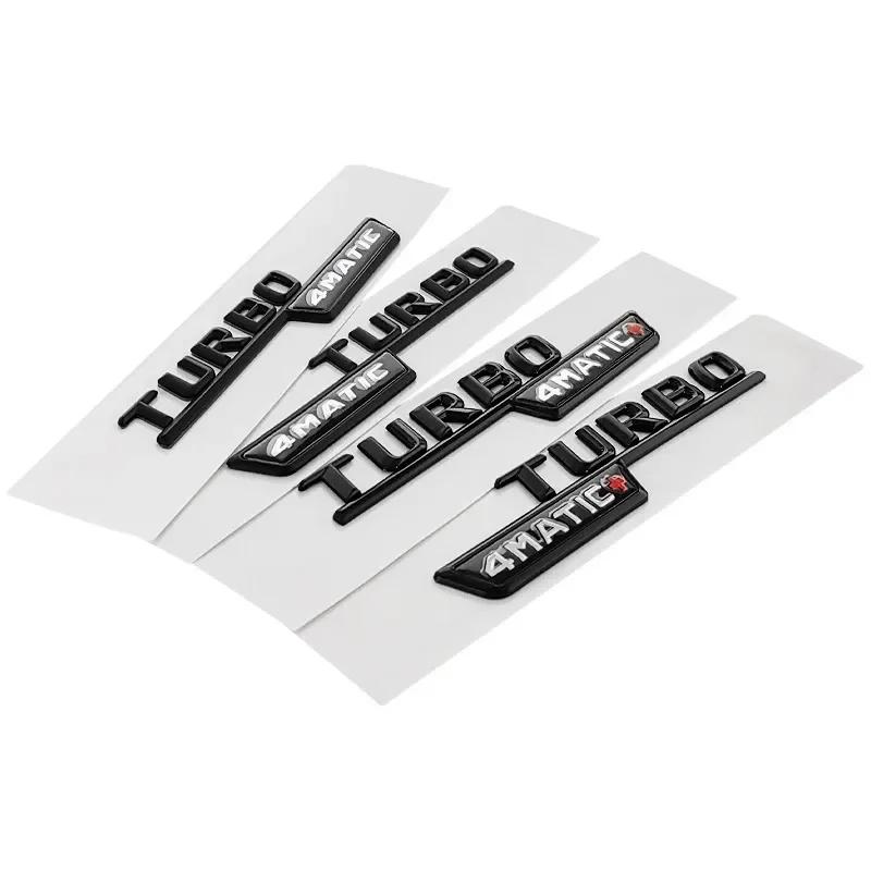 Hot 2025 3D ABS Car Fender Badge For Mercedes BENZ CLA45 GLA45 X156 A45 C117 X247 GLE53 Turbo AMG 4MATIC Emblem Logo Sticker Acc