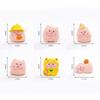 Mini Pig Resin Figurines 6 Pcs Cute Cartoon Animal Statues for Fairy Garden Home Office Desk Decoration Gift
