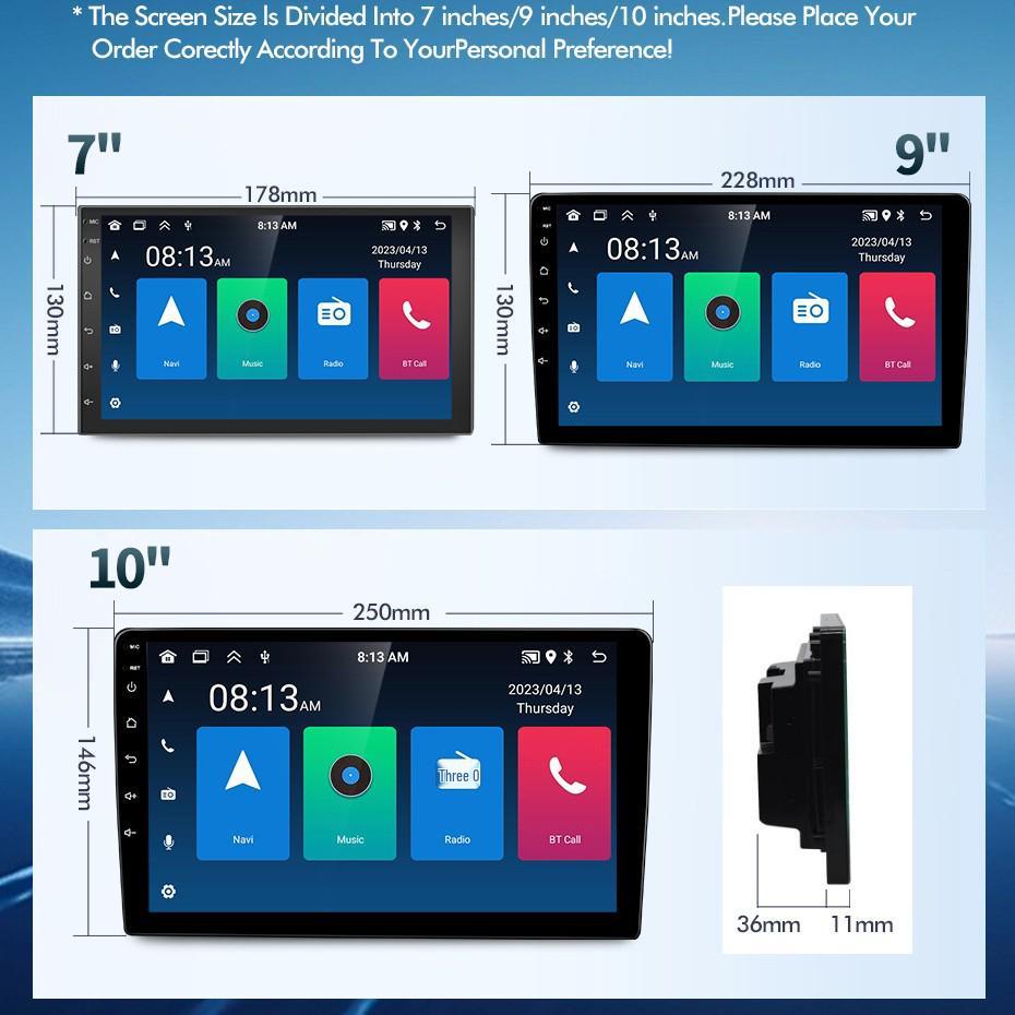 9-10 Inch Android Car Smart Screen Navigation & Reverse Camera System