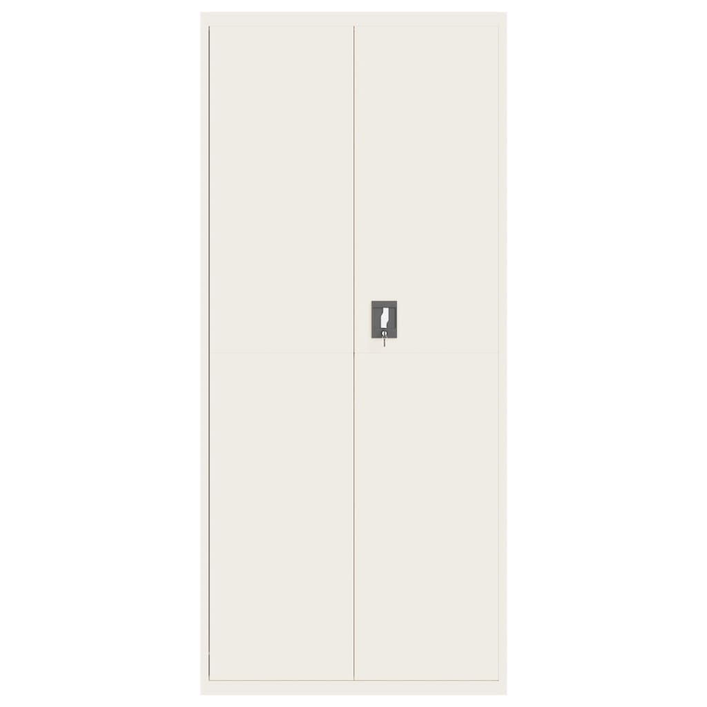Vidaxl Document Cabinet, White, 90X40X200 Cm, Steel