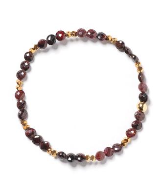 Polalita Burgundy Gold Point Bracelet (Plt-Br-048_Wi)
