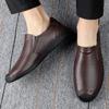 FashionDesigner Cow Leather Shoes for Men Black Brown Spring Autumn Men's Dress Shoes Fashion Casual Solid Color Loafers Male