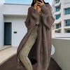 European and American Style Long Over-the-Knee Sweater Cardigan for Women, New Autumn/Winter Lazy Loose Thickened Knit Jacket for Women. Trendy