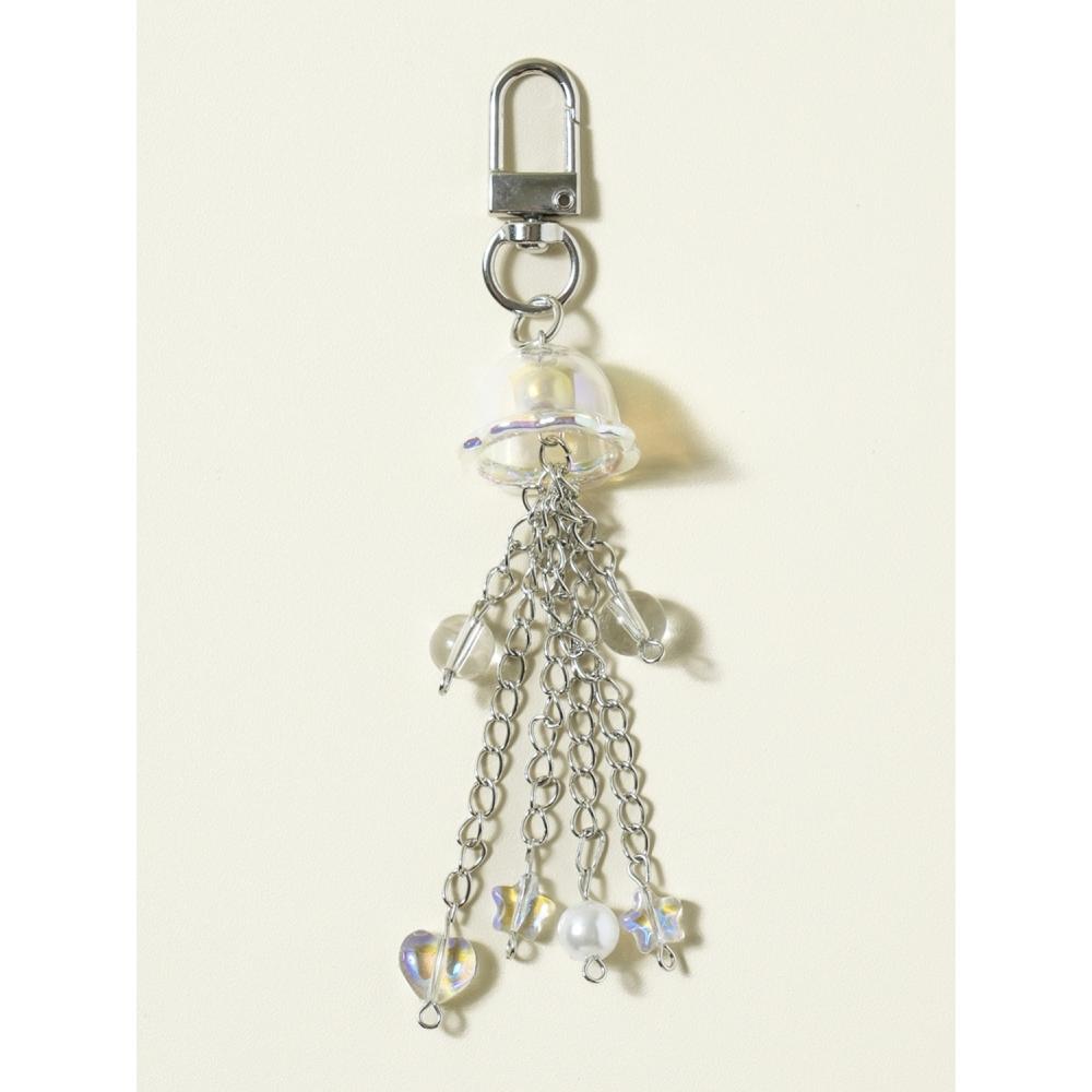 Daiso Summer Glossy Jellyfish Bead Key Ring