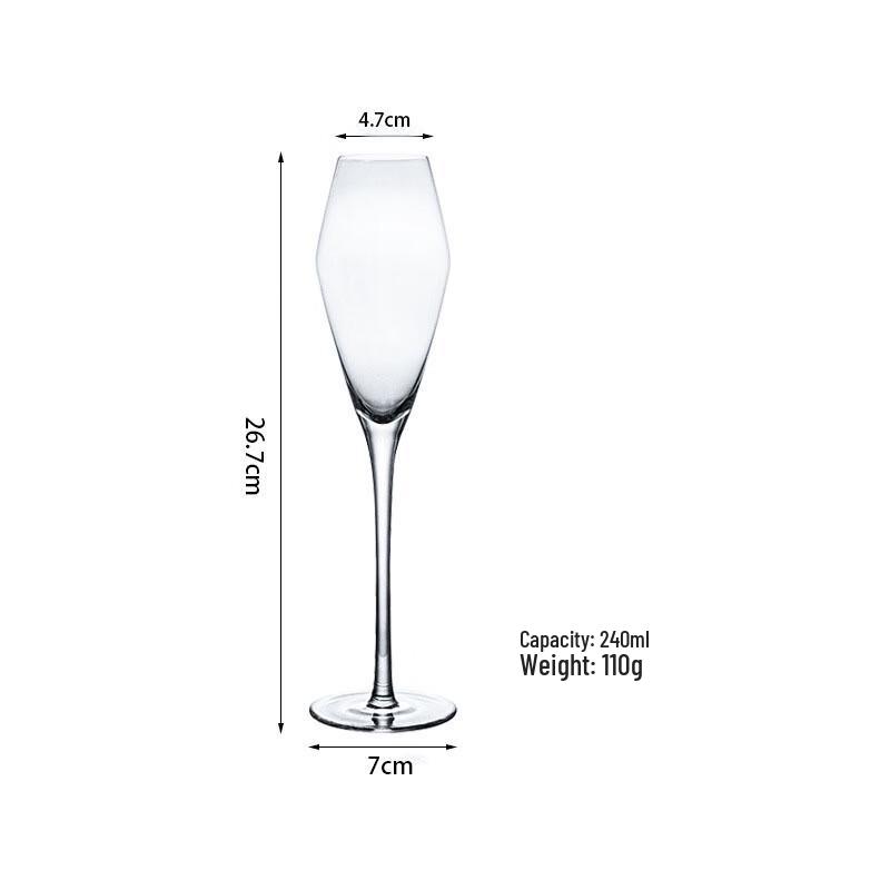 Shangqi Crystal Stem Champagne Flutes
