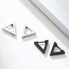 1 Pair/4 Pairs Triangle Hexagon Earrings for Men Women Geometry Hex Huggie Stainless Steel Modern Unique Earring Unisex Jewelry
