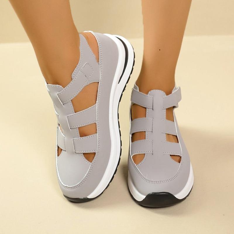 Fashion Women Sandals Soft Low Heels New Summer Slip On Shoes for Women Fashion Heeled Anti-slip Sandals Women Outdoor