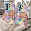 Phone Case: 2D Flat Samsung Galaxy A34 A35 M05 M06 S20 S22 S21 FE Plus 5G Protective Case, Couples Style, Rainbow Capybara, Christmas and Halloween Gi