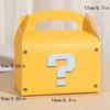 10-80PCS Yellow Question Mark Candy Box with Handle Wedding Favor Gift Box Fold Bread Packaging Bag Birthday Party Decoration