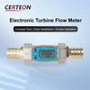 Electronic Fuel Meter Electronic Turbine Flowmeter Diesel Water Liquid Digital Aluminum Alloy 1" 1.5" 2" LCD