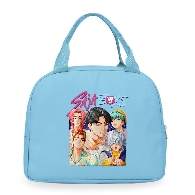 Cartoon Animation Academy Meal Bag Student Thermal Insulation Lunch Box Bag Office Workers Handheld Bento Bag