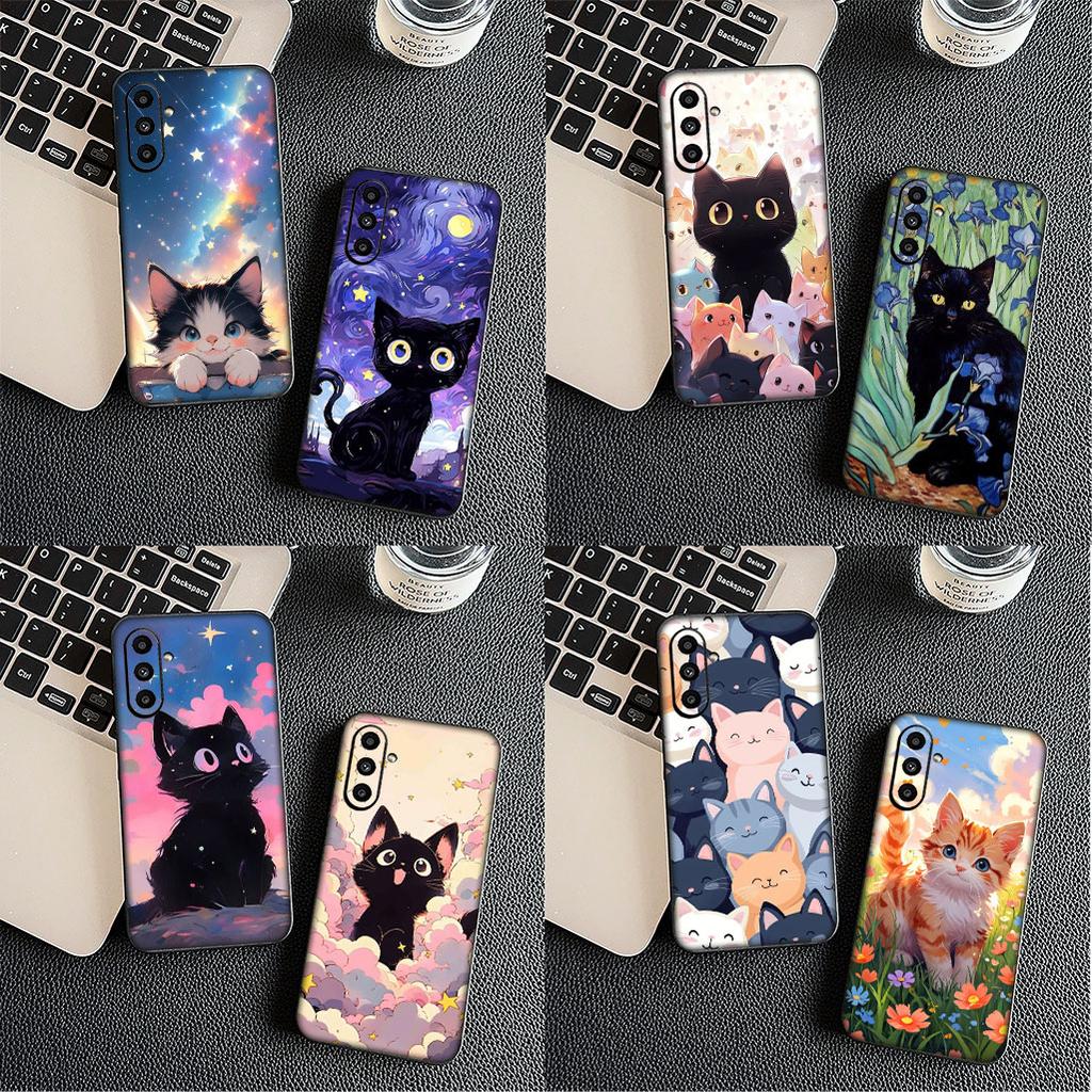 Protective Cover Cartoon Cat Meow Wallpaper for Xiaomi Redmi 15 15C 14C 8A A4 A5 Note 8 7 14 Pro + 8T 14S Phone Case