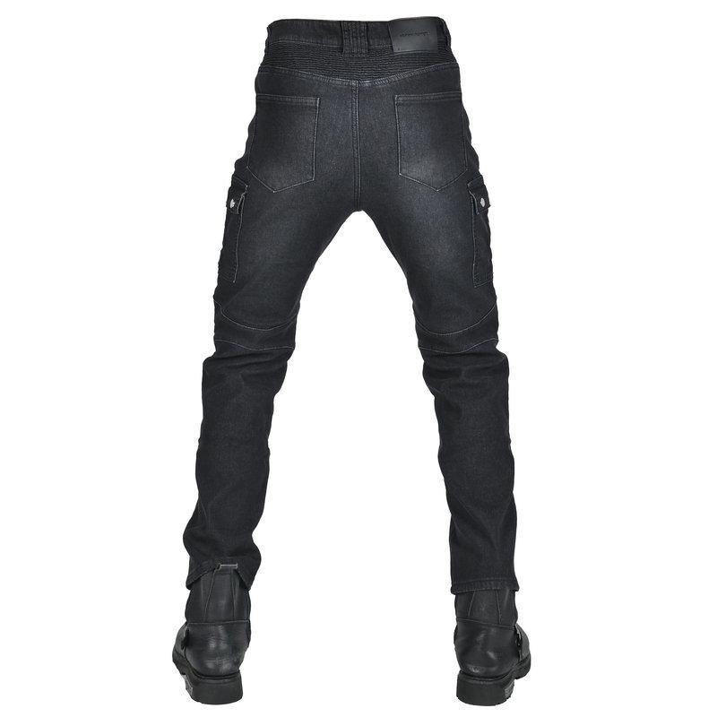 Motorcycle jeans men's, motorcycle cycling pants winter velvet warm racing anti-drop pants