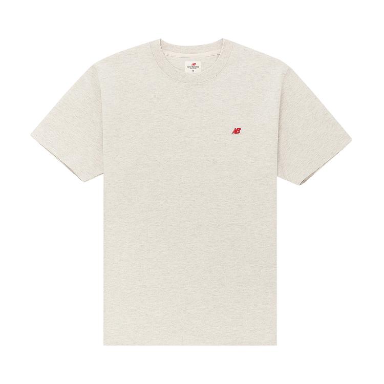 

New Balance MADE In USA Core T-Shirt Oatmeal Heather Unisex Tops Cream MT21543OTH