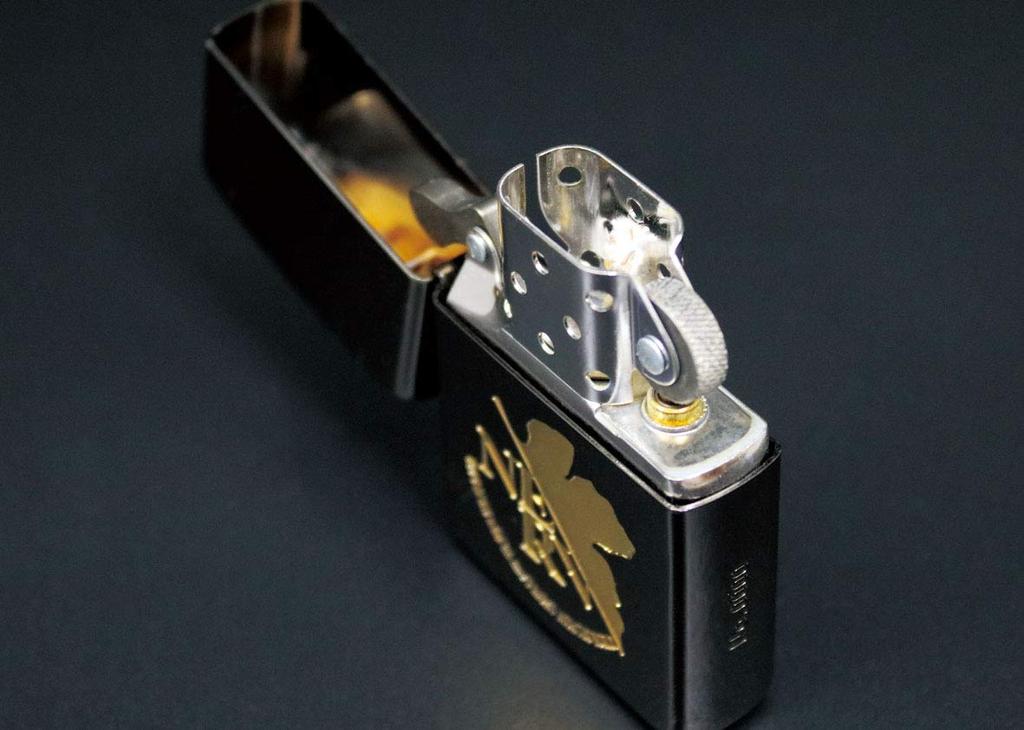 ZIPPO Lighter Neon Genesis Evangelion NERV Black Gold &