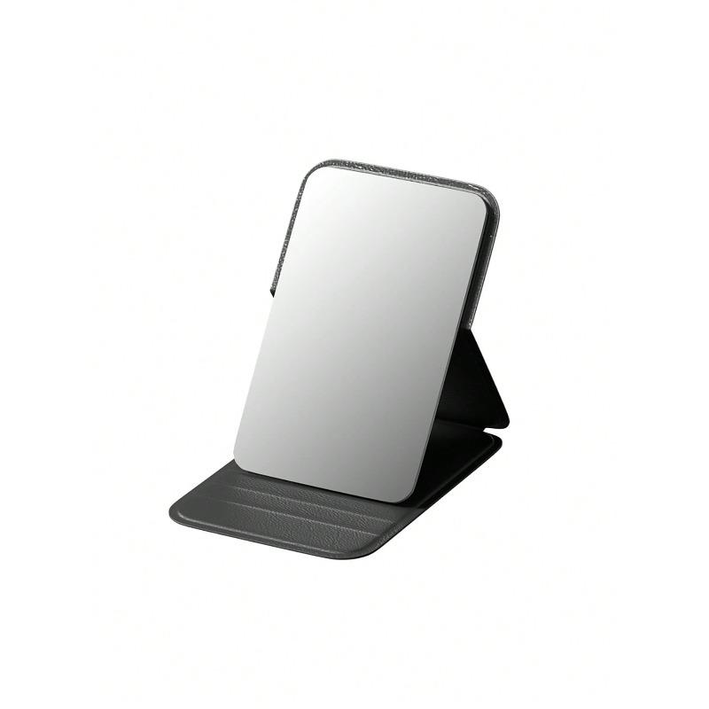 Portable Makeup Mirror, Solid Color, Simple, Portable, Foldable, Cute Pocket Mirror,Suitable