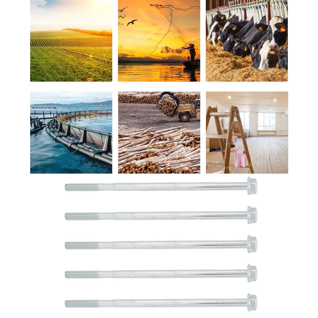 20 Stück Lange Sechskantschraube Flansch Flachkopfschraube Ersatz M6x135 Generator Beschläge