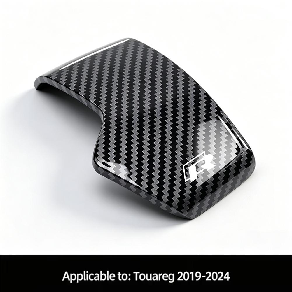 Car Carbon Fiber Gear Shift Knob Cover Scratch-Resistant Protective Case Accessories For VW Golf T‑Roc Tiguan Polo Passat MK7 6OJ7