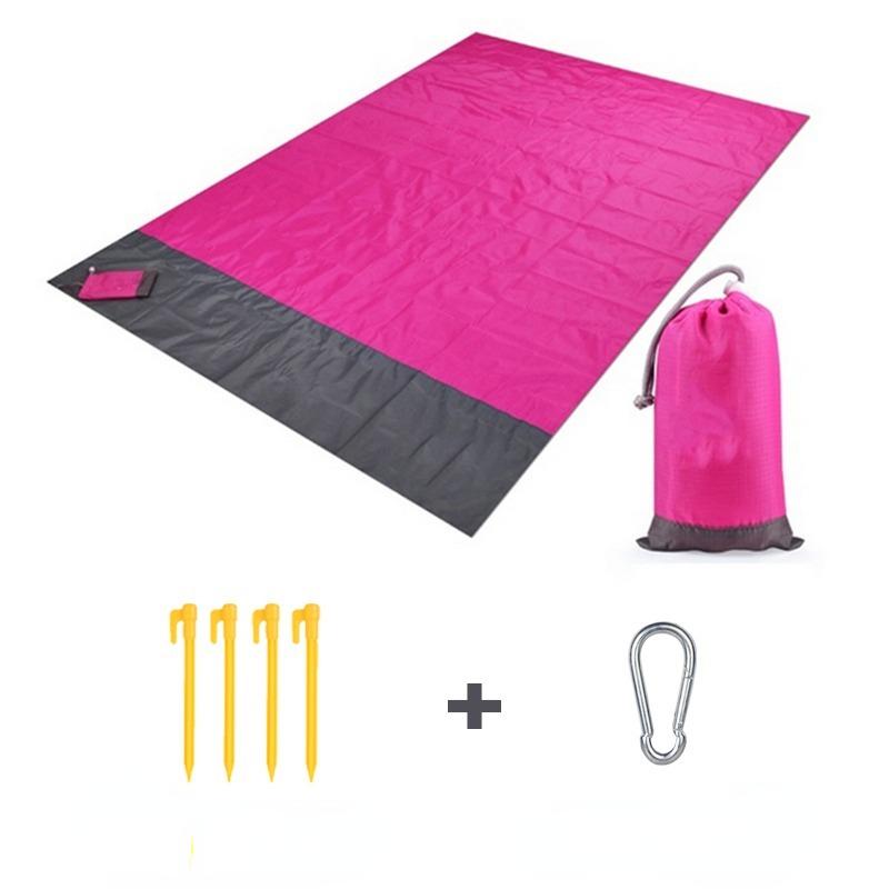 2.1x2m Waterproof Pocket Camping Mat Beach Blanket Folding Camping Mat Mattress Portable Lightweight Mat Outdoor Picnic Mat Sand Beach Mat
