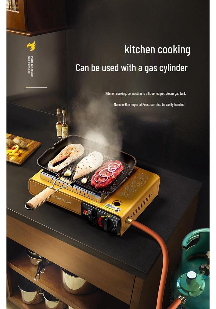 Portable Outdoor Gas Stove for Hot Pot & Barbecue