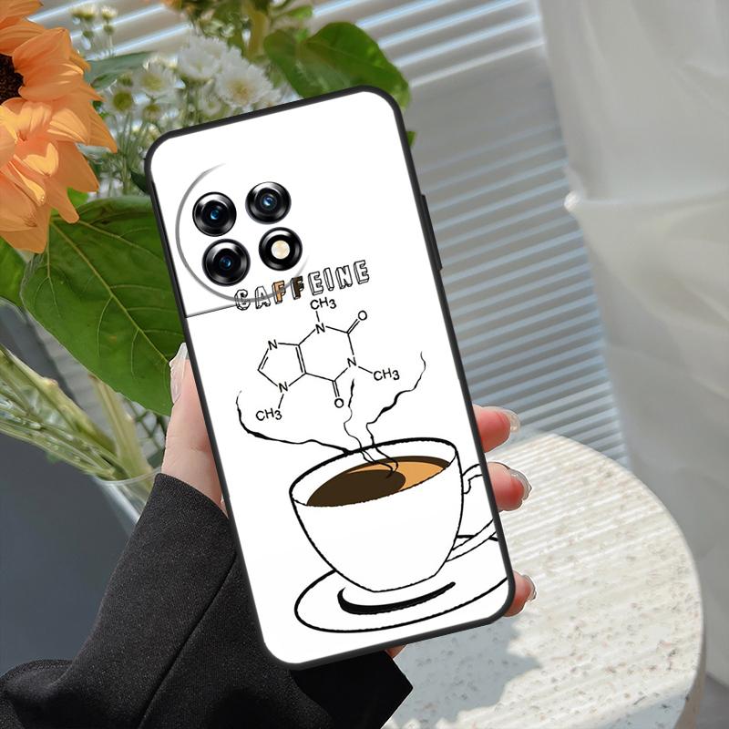 Science Chemistry Caffeine Case For OnePlus Nord 5 CE 2 3 4 Lite N20 N30 OnePlus 13T 13R 15 13 12 11 10 10T 8T 15R Cover