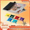 Children's Portable Puzzle Board with Stand Lid & 6 Foldable Drawers