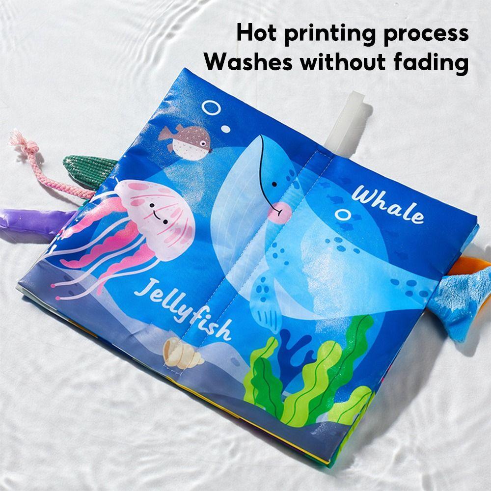3D Animal Tail Cloth Book Washable Cloth Book Toys Creative Crispy Cloth Book  0-36 Months