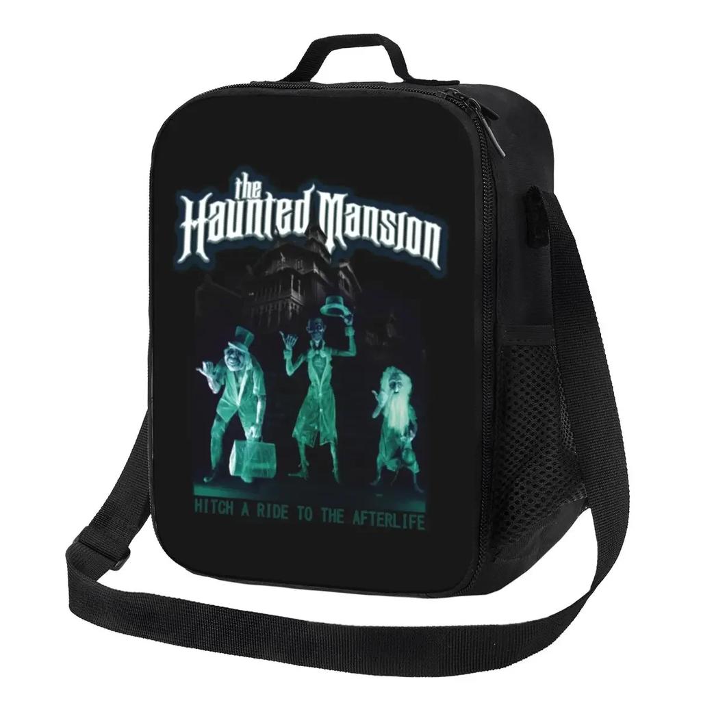Halloween Haunted Mansion Haunted House Madame Insulated Lunch Bag for Camping Travel Thermal Cooler Lunch Box Women Children