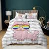 Sheep Children's Sheet Quilt Cover Digital Printing Kit Three-piece Set