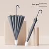 INS Japanese Style Fresh Long Handle 16K Automatic Belt Waterproof Cover Vinyl Sun Protective Straight Handle Women's Golf Umbrella