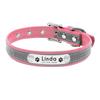 Leder Katzenhalsband Personalisiertes Katzenhalsband für Welpen Kleine Hunde Haustier Kätzchen Namensschild Halsband Kostenlose Gravur Verstellbar Haustierhalsbänder