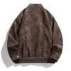 New deerskin fleece cotton jacket men's spring and autumn new high-end top American trendy brand loose and casual